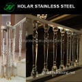 Acrylic Interior Stair Railings Stainless Steel Crystal Balustrade Supplier